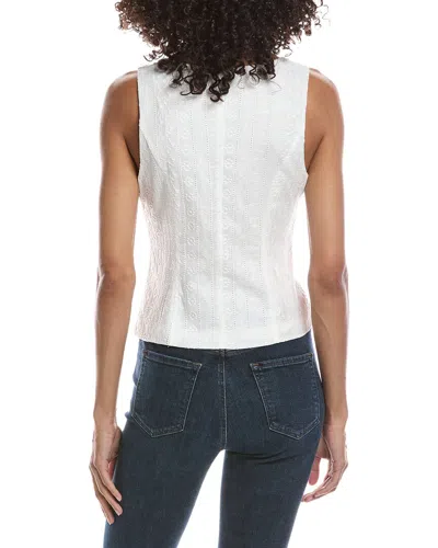 Cece Embroidered Vest Top In White