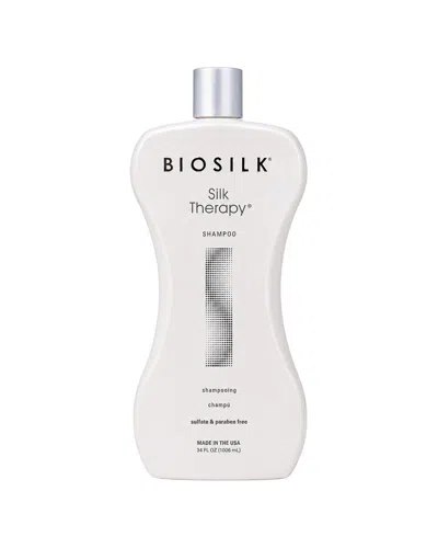 Biosilk 34oz Silk Therapy Shampoo In White