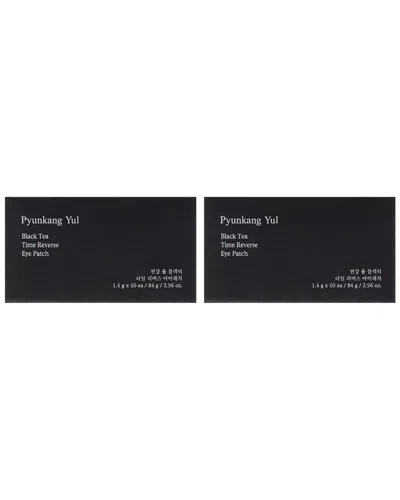 Pyunkang Yul 60pc Black Tea Time Reverse Eye Patch - Pack Of 2 In Transparent