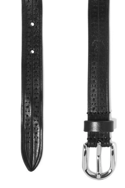 Shop Isabel Marant Kaylee Perforated Leather Belt In Black