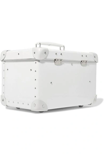 Shop Globe-trotter Pearl 13" Leather-trimmed Fiberboard Vanity Case In White
