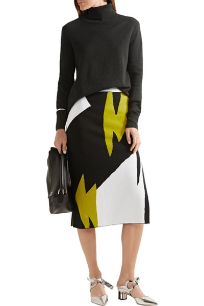 Shop Proenza Schouler Jacquard-knit Skirt