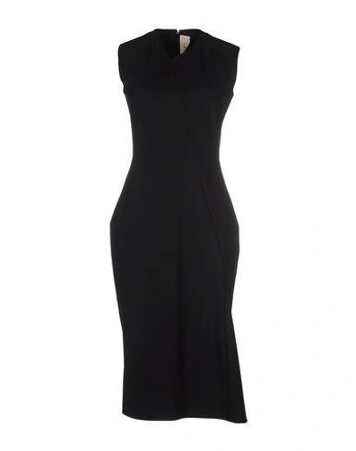 Shop Ports 1961 Knee-length Dress In Black