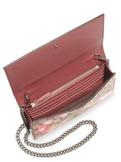 Shop Gucci Gg Blooms Supreme Chain Wallet In Na