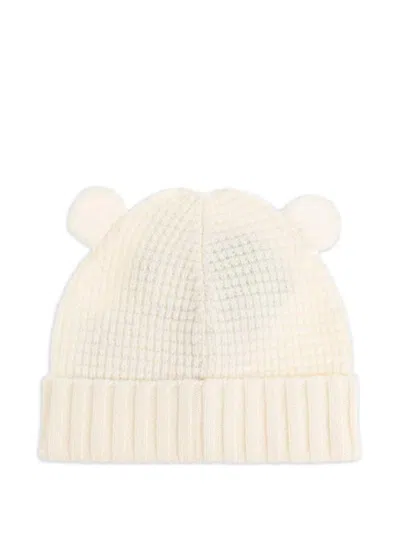 Moncler Simple Bear Hat In White