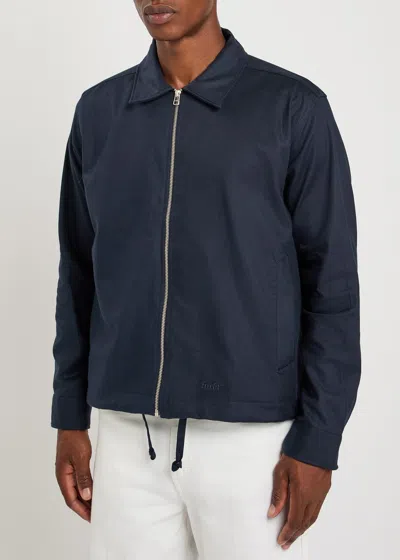 Forét Zip-up Drawstring Jacket In Blue