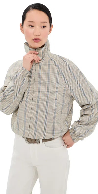 Acne Studios Checked Technical Jacket In Multi