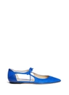 JIMMY CHOO 'Vanessa' cutout suede and leather flats