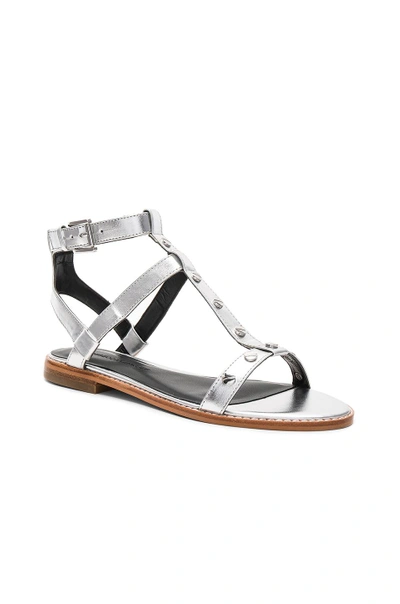 Shop Rebecca Minkoff Sandy Sandal In Metallic Silver