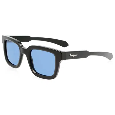 Ferragamo 48mm Small Rectangular Sunglasses In Black