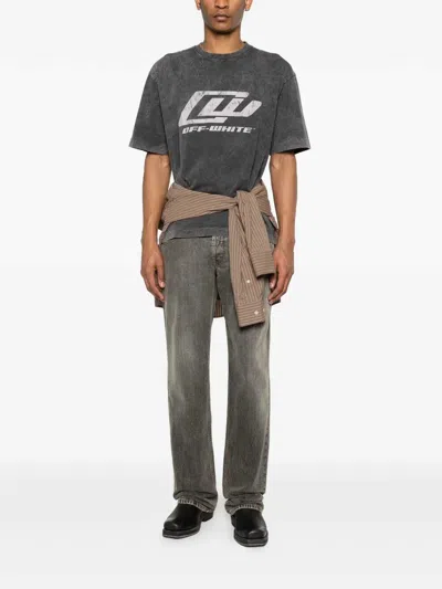 Off-white Owr Skate Graphic T-shirt In Negro