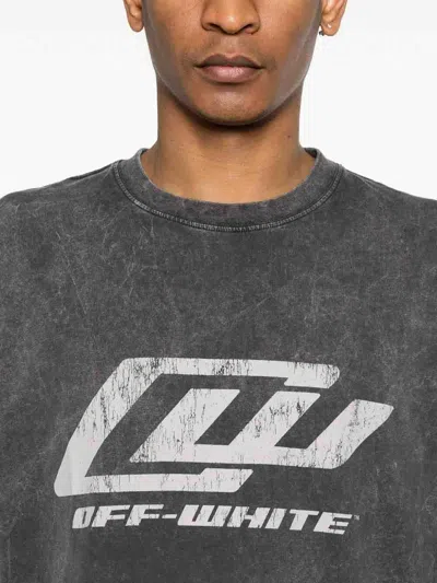 Off-white Owr Skate Graphic T-shirt In Negro