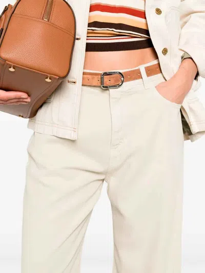 Icon Denim Vaqueros Rectos - Camel In Camel