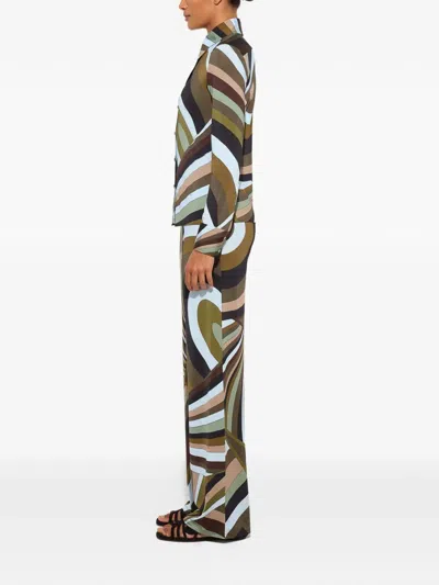 Pucci Camisa - Azul In Multi