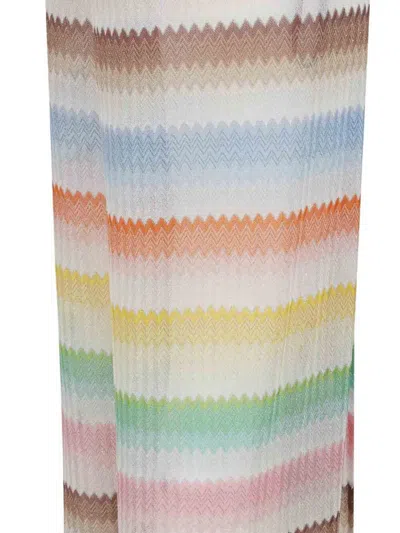 Missoni Zigzag Pattern Open Back Jumpsuit In Multicolor
