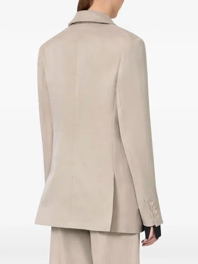 Max Mara Double-breasted Jacket In Camel