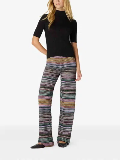 Missoni Light Yellow Viscose Polyamide Elastan Pants In Amarillo Claro