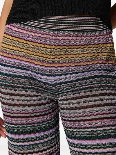 Missoni Light Yellow Viscose Polyamide Elastan Pants In Amarillo Claro