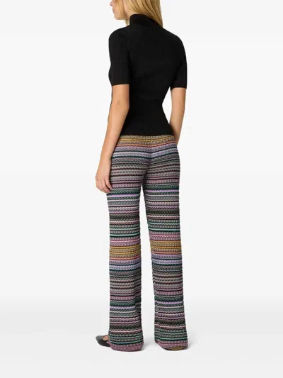 Missoni Light Yellow Viscose Polyamide Elastan Pants In Amarillo Claro