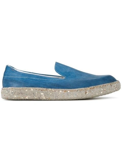 Shop Diego Vanassibara Single Cut Weekender Slippers In Blue