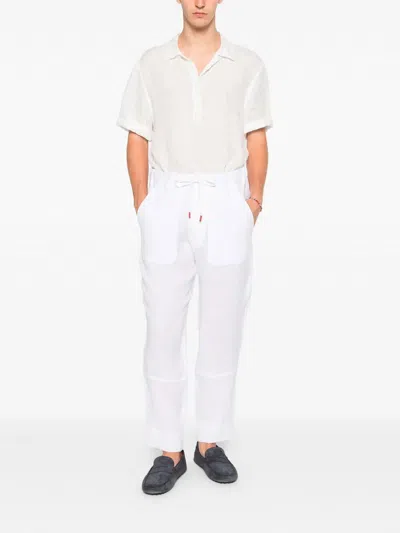 Kiton `utilitarian` Pants In Blanco