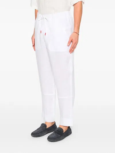 Kiton `utilitarian` Pants In Blanco