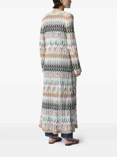 Missoni Zigzag Pattern Coat In Multi