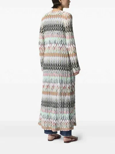 Missoni Zigzag Pattern Coat In Multi