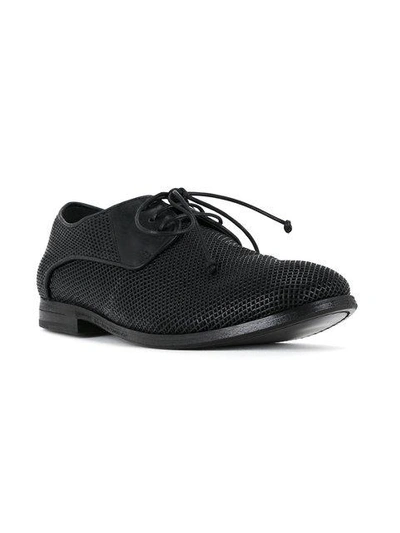 Shop Marsèll Perforated Derby Shoes In Black