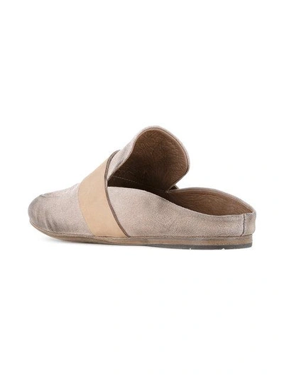 Shop Marsèll Flat Mules In Neutrals