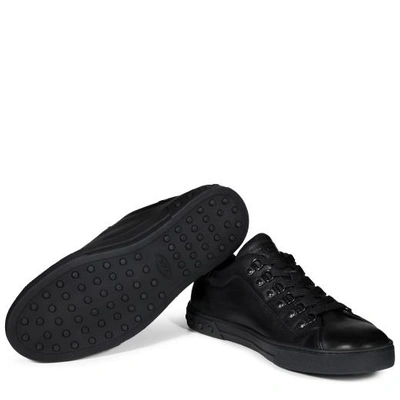 Shop Tod's Sneakers In Leather In Black