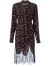 MCQ BY ALEXANDER MCQUEEN floral pintuck peasant dress,DRYCLEANONLY