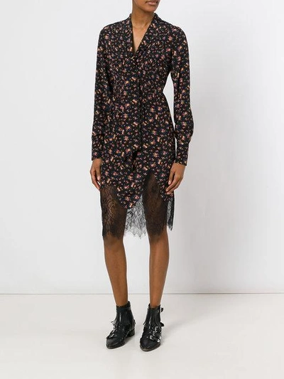 Shop Mcq By Alexander Mcqueen Floral Pintuck Peasant Dress