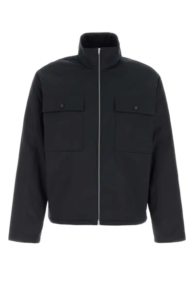 Jil Sander Polyester Jacket Flap Pockets High Collar In Multi