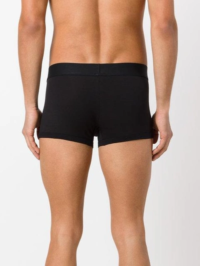 Shop Versace Logo Boxer Briefs In Black