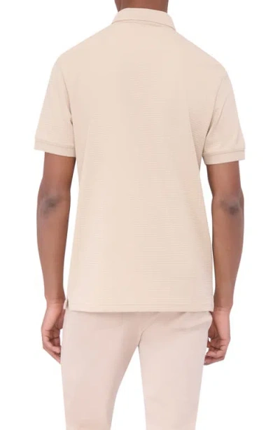 Bugatchi Textured Polo In Sand