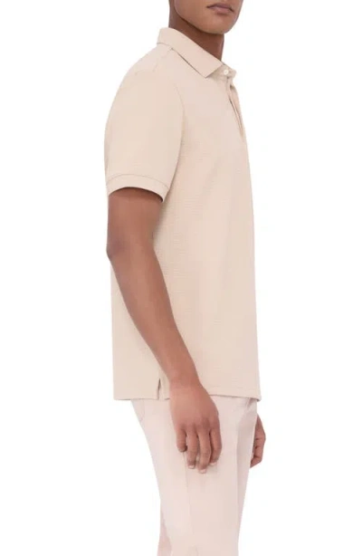 Bugatchi Textured Polo In Sand