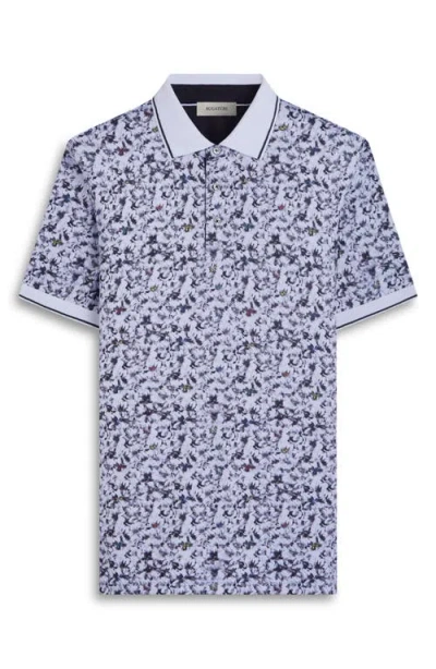 Bugatchi Three-button Performance Polo In Black
