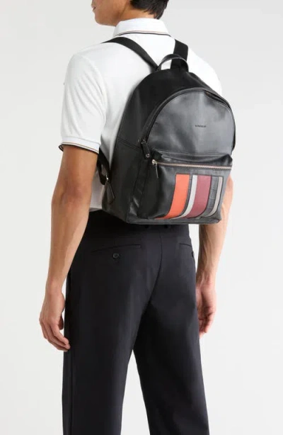 Longchamp Patchwork Leather Backpack In Black