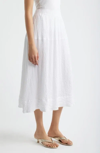 Bernardo Crinkle Maxi Skirt In White