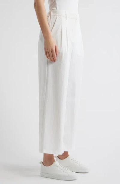 Bernardo Panel Seamed Pull-on Pant In White
