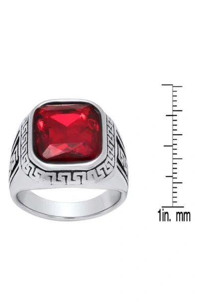 Steeltime Stainless Steel Ring In Multi