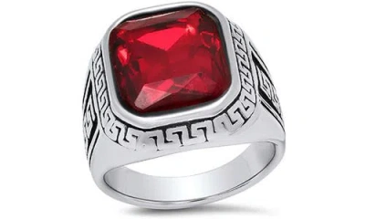 Steeltime Stainless Steel Ring In Multi