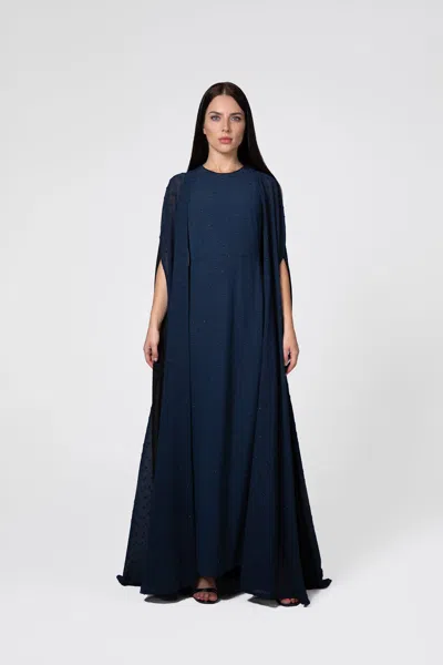 Baruni Brigitte Cape Set. In Navy