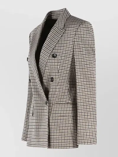 Max Mara Eccelso Blazer Viscose Virgin Wool Tailoring In Multi