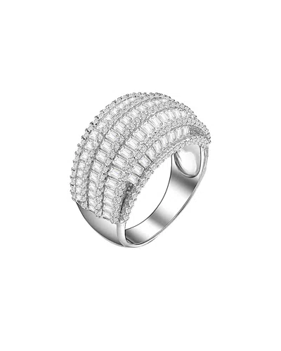 Genevive Silver Ring In Metallic