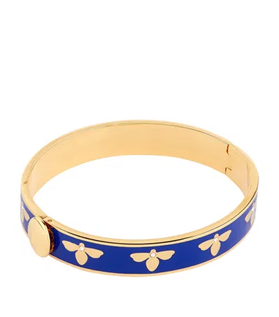 Halcyon Days Bee Bangle In Blue