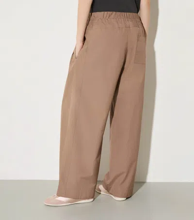 Max & Co . Cotton Drawstring Trousers In Grey