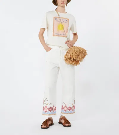 Weekend Max Mara Weekend Maxmara Cotton Jersey T-shirt White In White