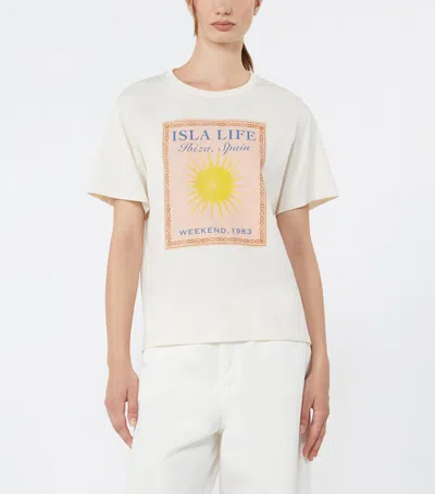 Weekend Max Mara Weekend Maxmara Cotton Jersey T-shirt White In White